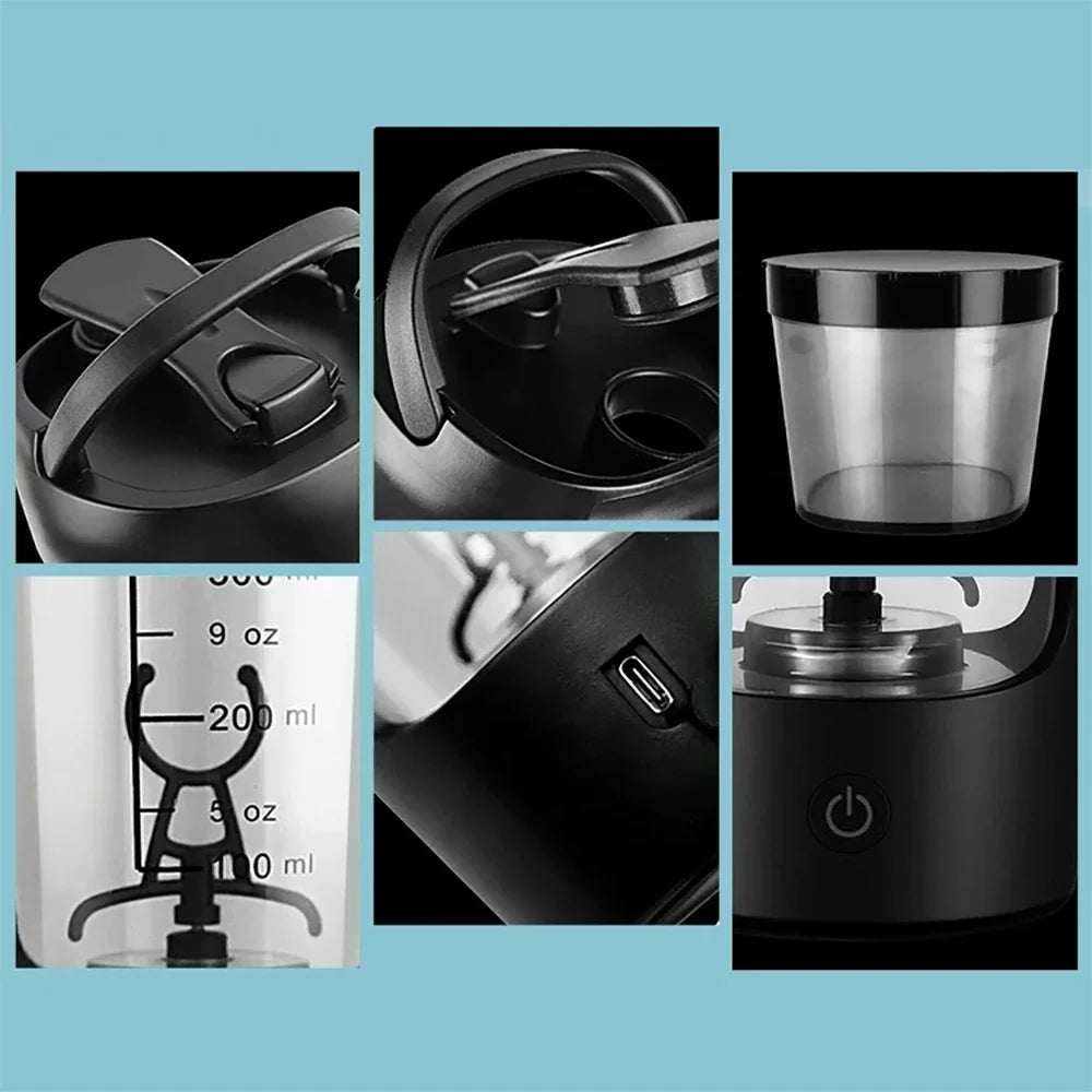 Gym Electric Shaker Cup Electric Protein Shaker Cup  Fast Charging Portable Design