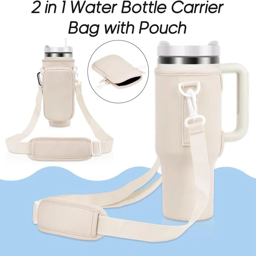 Water Bottle With Carrier Bag