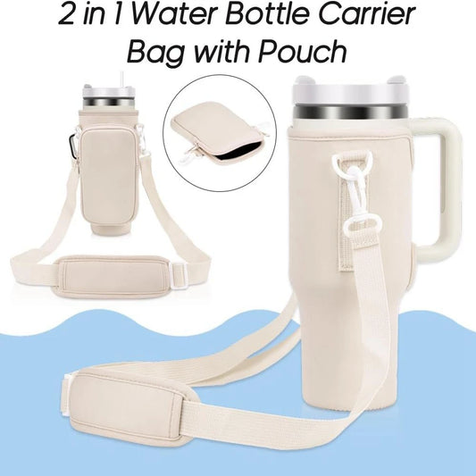 Water Bottle With Carrier Bag