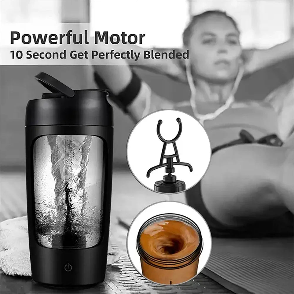 Gym Electric Shaker Cup Electric Protein Shaker Cup  Fast Charging Portable Design