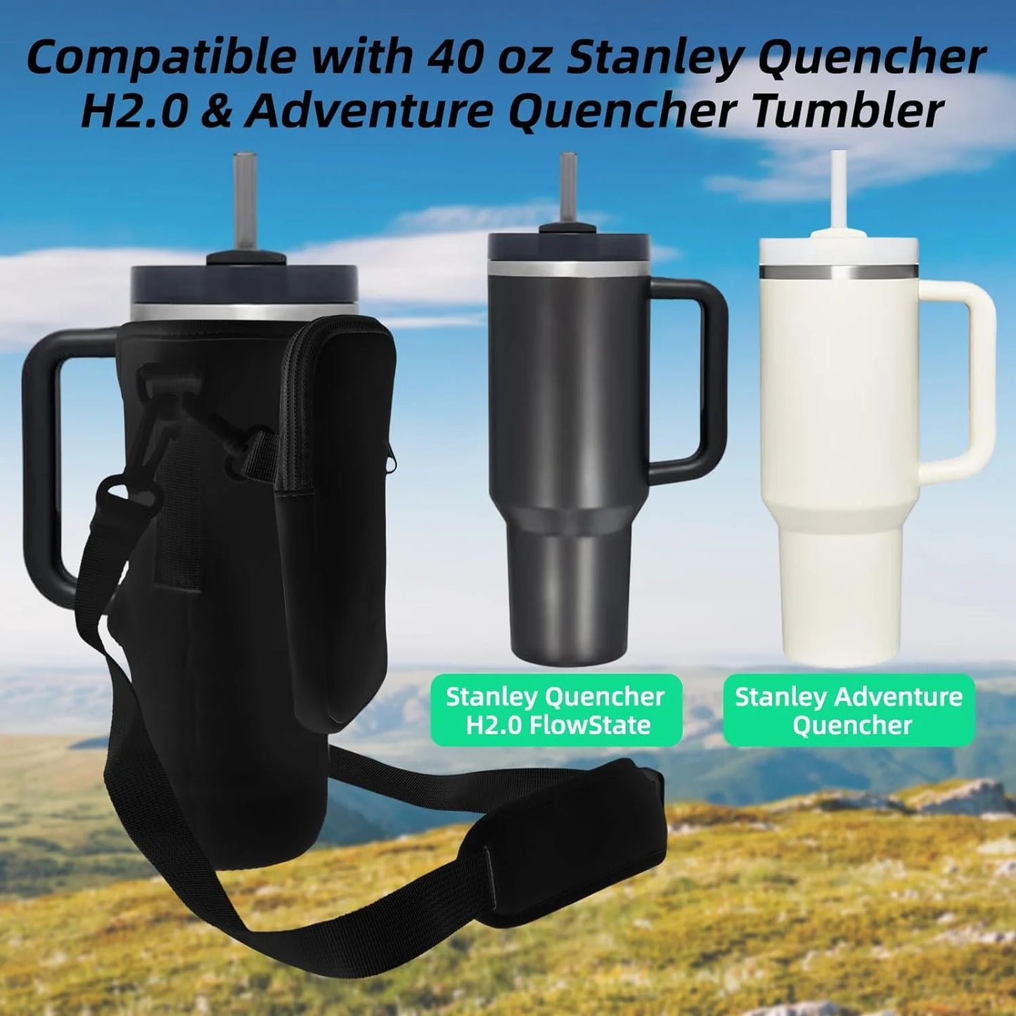Water Bottle With Carrier Bag