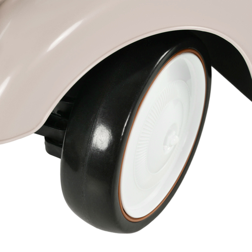 AIYAPLAY Foot To Floor Slider with Steering Wheel for 12-36 Months Cream White