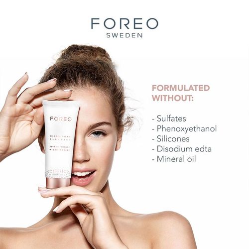 FOREO Micro-Foam Cleanser Gentle Foaming Face Wash for All Skin Types, 100ml