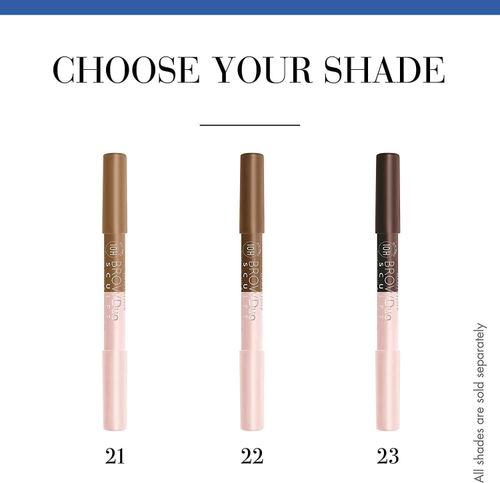 Bourjois Brow Duo Sculpt Eyebrow Pencil and Highlighter 22 Chatain, 1.95g